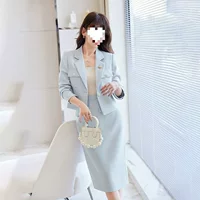 Короткий элитный профессиональный костюм в стиле Chanel для миниатюрных женщин, элегантный модный маленький костюм богини.