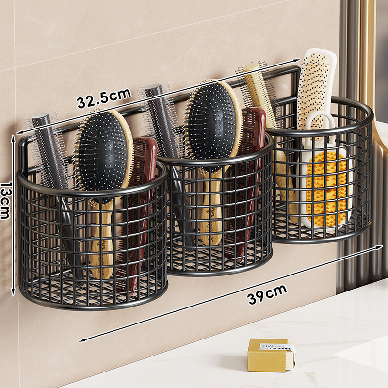 Organizador de Baño de Pared Sin Perforación, Multifuncional