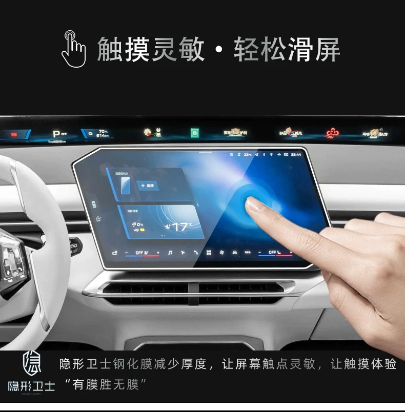 Suitable for 2026 BMW iX3: center console, navigation, instrument panel, and interior display screen protective tempered glass film, car accessories for modification