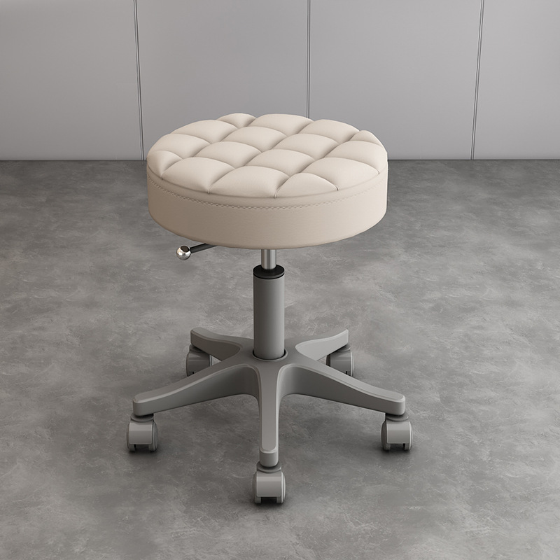 Internet celebridad simple peluquería salón de uñas silla redonda con ruedas taburete de belleza salón de belleza polea giratoria elevación redonda taburete