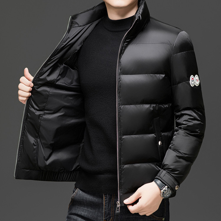 Tommy Hilfiger Men's down Jacket 2025 Winter New Stand Collar Trendy Casual Warm Stand Collar Puffer Jacket for Men
