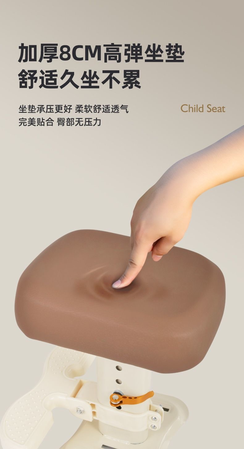 Electric Vehicle Child Seat Can Be Installed on the Front of Battery-Powered Vehicles and Scooters to Provide a Safe Seat for Babies and Children on Electric Bicycles