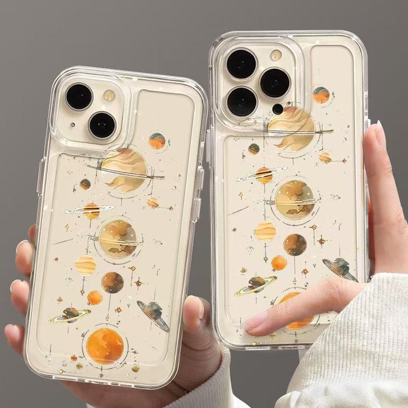 Interstellar Universe para iPhone 15promax funda para teléfono móvil Europa y América Apple 16 anti-caída 14pro1 3/12 nuevo