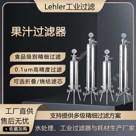 果汁过滤器梨汁果汁残渣过滤机食品饮料专用微孔折叠滤芯过滤设备