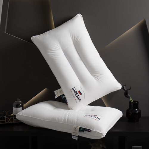 Maternal and infant grade A-grade neck protection double pillow, a pair of cervical spine hotel pillow core, home B&B pillow core, 100% cotton