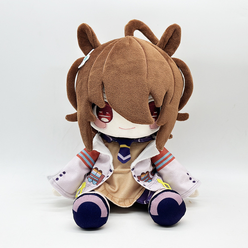 跨境新品agnes tachyon plush 赛马娘动画周边毛绒玩偶公仔|undefined