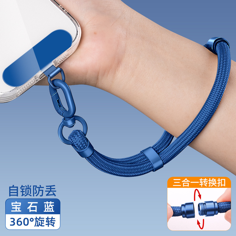 携帯電話ストラップ、ハンドロープ、スリーインワン、長さ調節可能、女性用リストスタイルクロスボディハンギングネック、ハイエンドハンギングチェーンストラップロープ|undefined