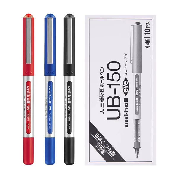 Japan uni Mitsubishi Gel Pen Straight Liquid Ball Pen 0.5mm Student Examination Water Pen Sign Pen UB-150