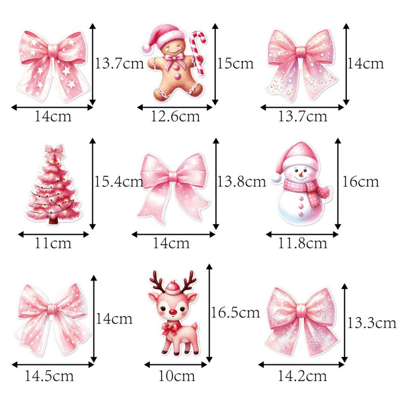 Nuevos productos transfronterizos de Navidad rosa colgante espiral arco pan de jengibre hombre decoración de la fiesta colgante de techo