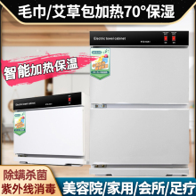 批发电热湿毛巾美容院理发店幼儿园酒店敷脸蒸箱蒸汽加热消毒柜紫