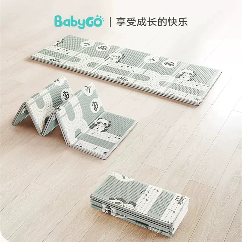 Babygo коврик для ползания, утолщённый детский напольный коврик для дома XPE, складной, грязеотталкивающий, коврик для ползания детей типа A