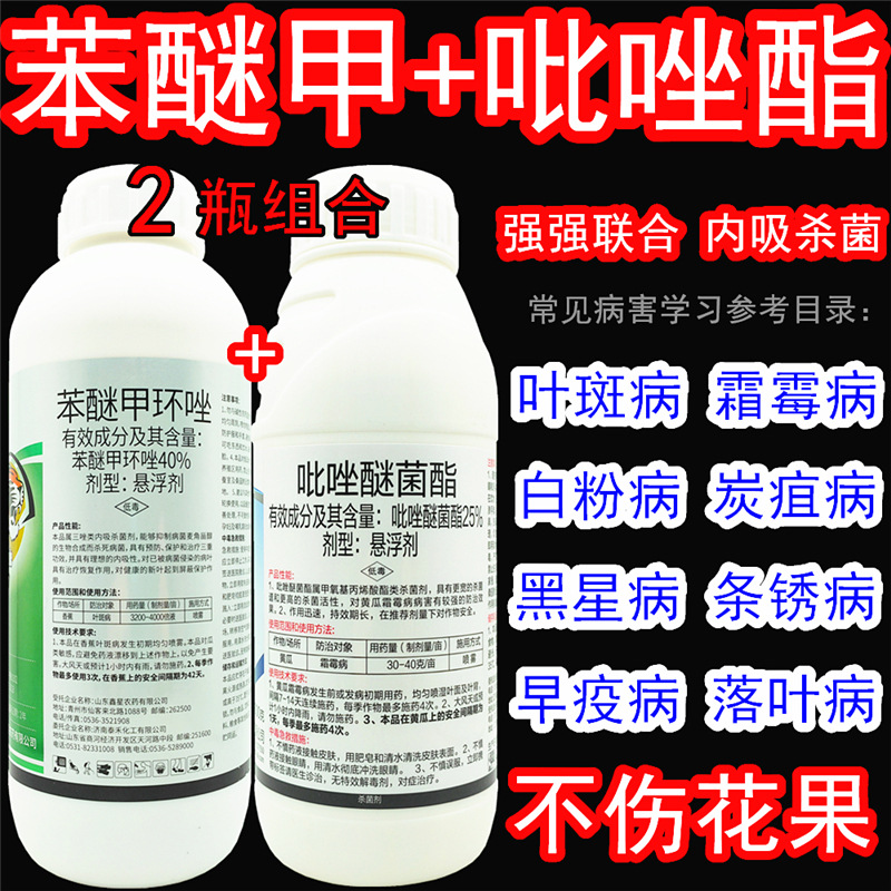 40% difenoconazole + pyraclostrobin benzopyrazole black spot…