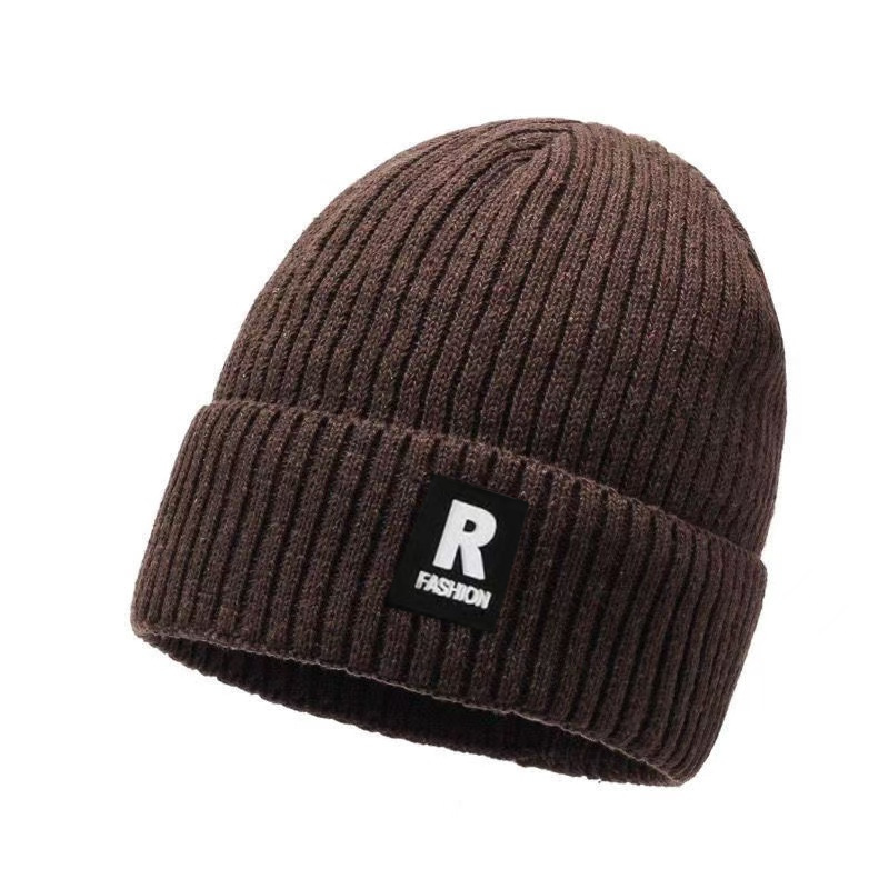 Bonnet d'hiver pour homme en maille doublée polaire, épais, grand tour de tête, protection des oreilles adulte, chaud et imperméable au froid._voghion.com