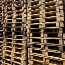叉车实木四面进叉川字型木卡板不易变形工业货物物流集装箱仓储板