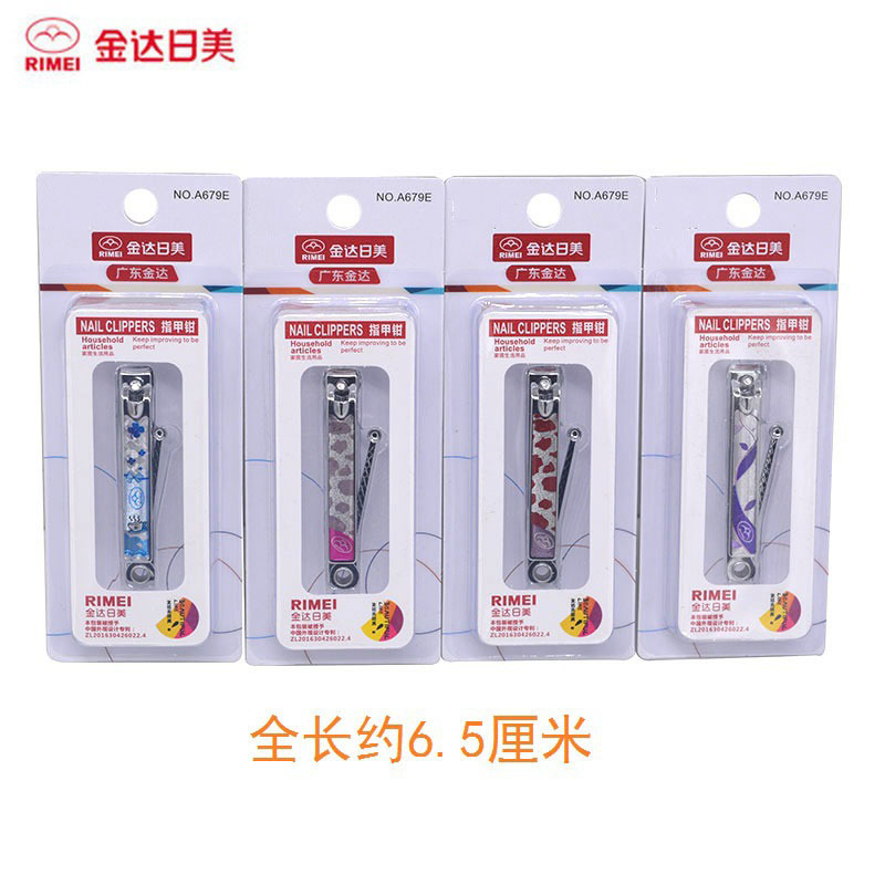 Genuina Jinda Rimei pinza de uñas de acero inoxidable, cortadora de uñas de corte inclinado grande, tijeras de uñas, conjunto de uñas con molienda de uñas
