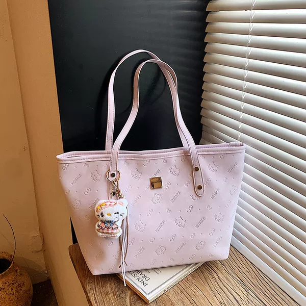 Large-capacity tote bag for women, fashionable and simple commuter bag, 2026 new model, high-looking handbag and shoulder bag for girls