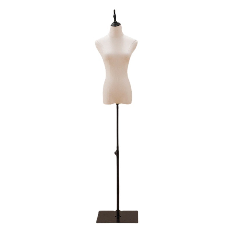 Modelo accesorios mujer medio-longitud tienda de ropa ventana molde marco galvanoplastia base de hierro de oro cabeza de alambre de pie modelo marco maniquí
