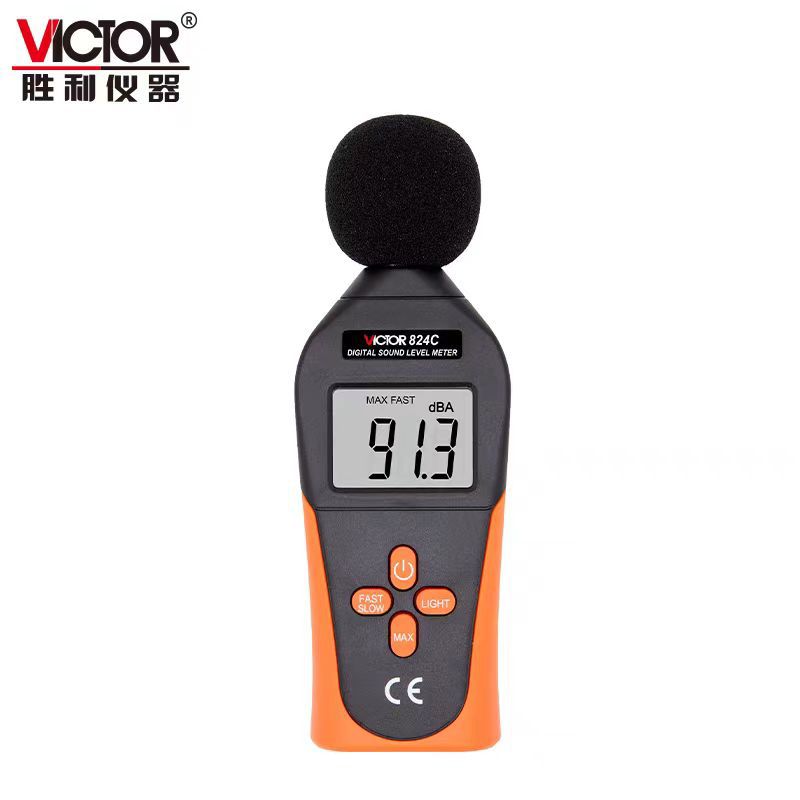 胜利仪器VICTOR噪音计环境检测仪VC824/C高精度分贝仪检测声级计