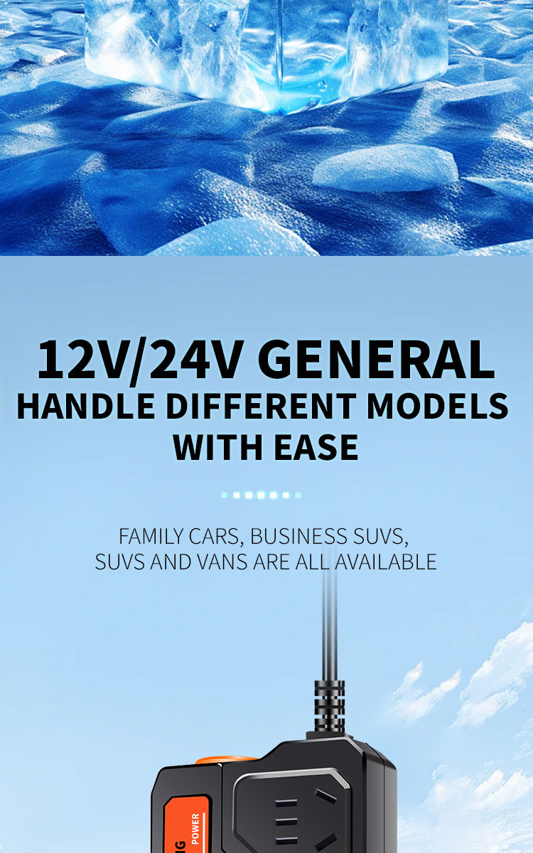Cross-border car inverter 12V24V to 220V truck power converter multifunctional car socket charger