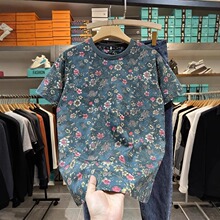 时尚潮牌t恤男2025夏季新款韩版修身短袖青年薄款半截袖体恤