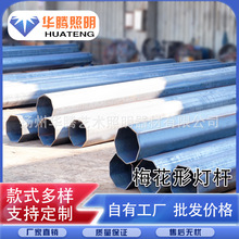 厂家批发 3米异形路灯杆 方管四面条纹异形路灯杆 led异形路灯杆