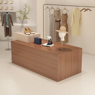 Clothing Store Middle Display Table Women's Clothing Store Island Table Shoe Bag Shop Flow Table Display Counter Shopping Mall Display Cabinet