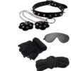 sm刑具成人情趣诱惑用品捆绑束缚4件套黑丝诱惑 厂家直供一件代发