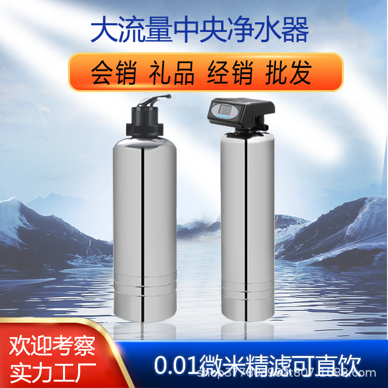 center The whole house Preposition filter Water purifier household Direct drinking kitchen Running water flow Stainless steel purify