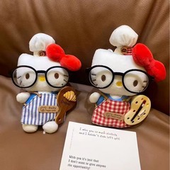 正版hellokitty卡通挂件可爱毛绒公仔包包挂件钥匙扣挂件闺蜜礼物