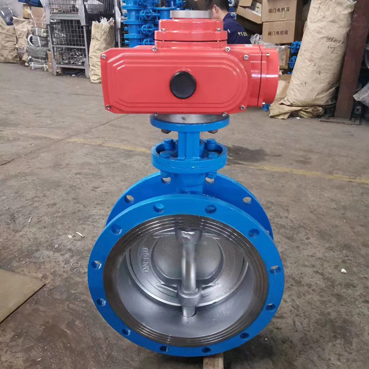 厂家直销电动法兰蝶阀对夹蝶阀电动防爆切断阀优质供应