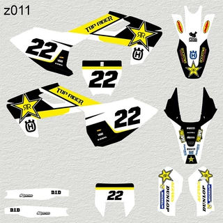 适用于17-19胡思瓦纳越野摩托车贴花