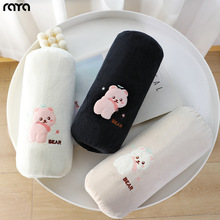 冬季绒布长款袖套卡通学生防污护袖羽绒服袖筒可爱女士款手袖耐磨