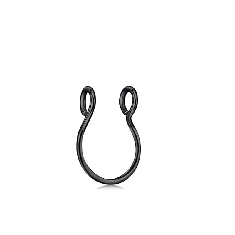 Nesepiercing i rustfritt stål med zirkonia tåler vann_voghion.com