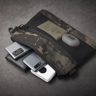 Multi-functional large parts bag EDC sundries bag outdoor portable MC camouflage storage bag water-repellent clutch bag
