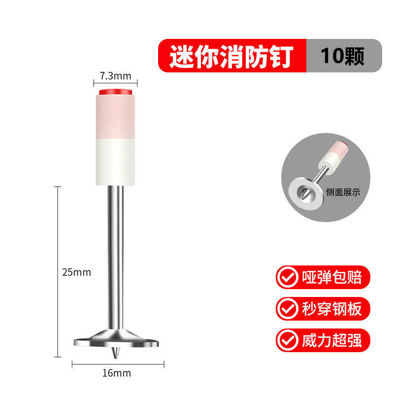 ミニ吊り天井神器消音砲射釘銃壁面締め付け器固定線溝吊りカードに釘打ち銃を取り付けます。|undefined