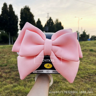 Purple Series, Cross-Border Cute — Motosiklet dəbilqələri - peach-pink-27cm-bow