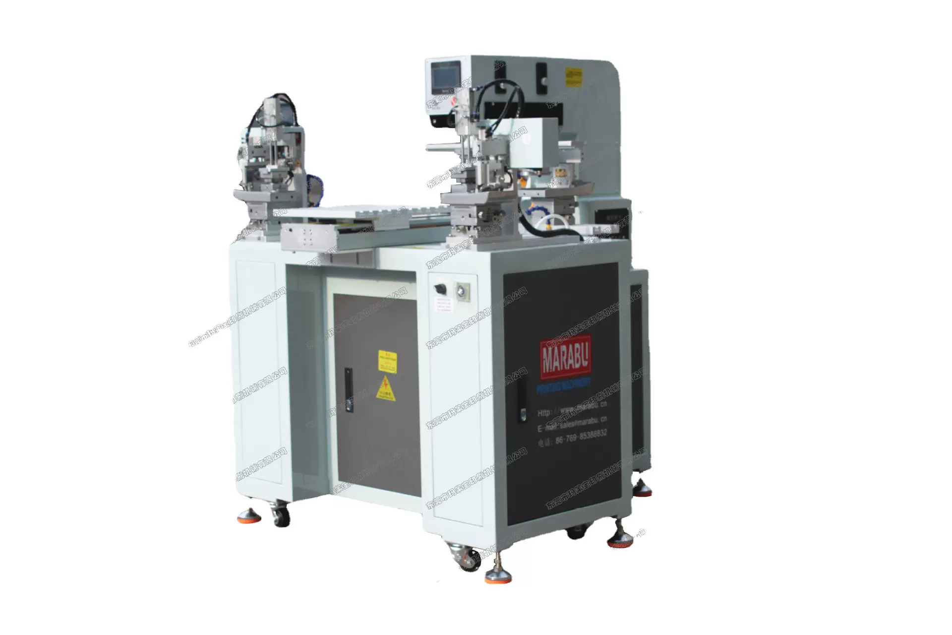 玛莱宝显示器边框油墨移印机 塑料壳印字机 塑胶玩具logo印刷机