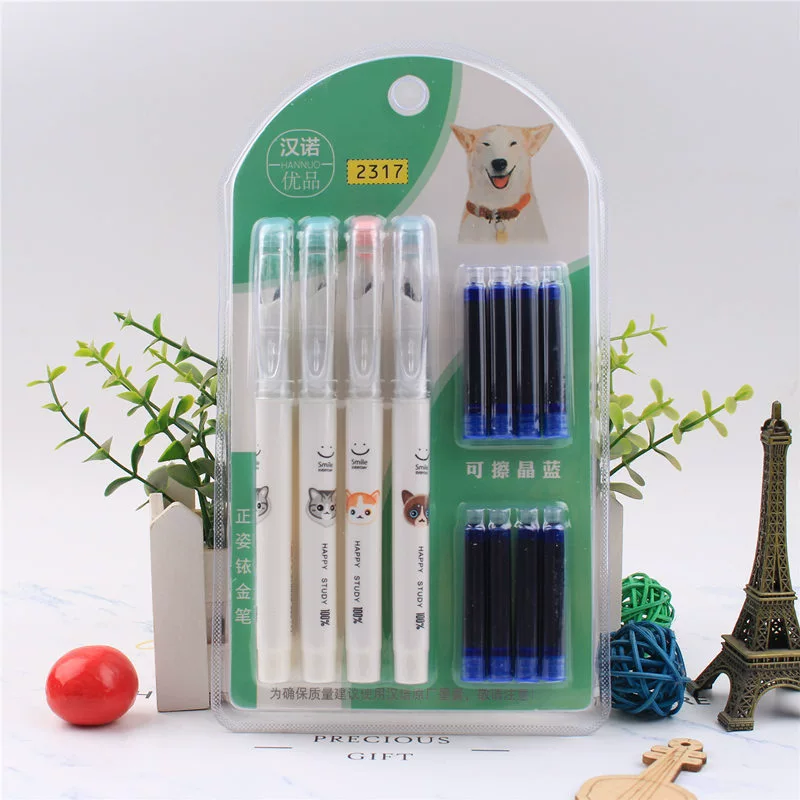 Pen for students, calligraphy, 4 pieces, Birthday gift