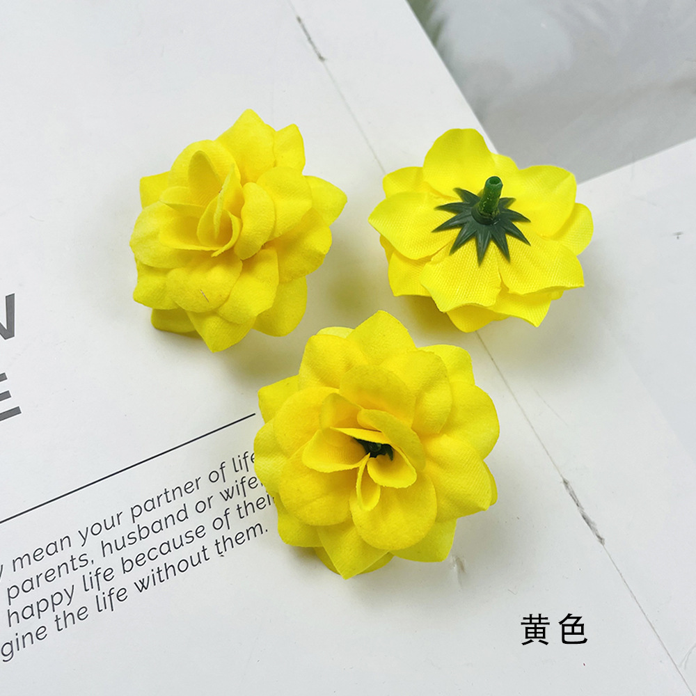 Simulación de tela de terciopelo de pequeño ángulo flores de rosa DIY sombreros hechos a mano arreglos de flores bolsas de props para el hogar adornos florales