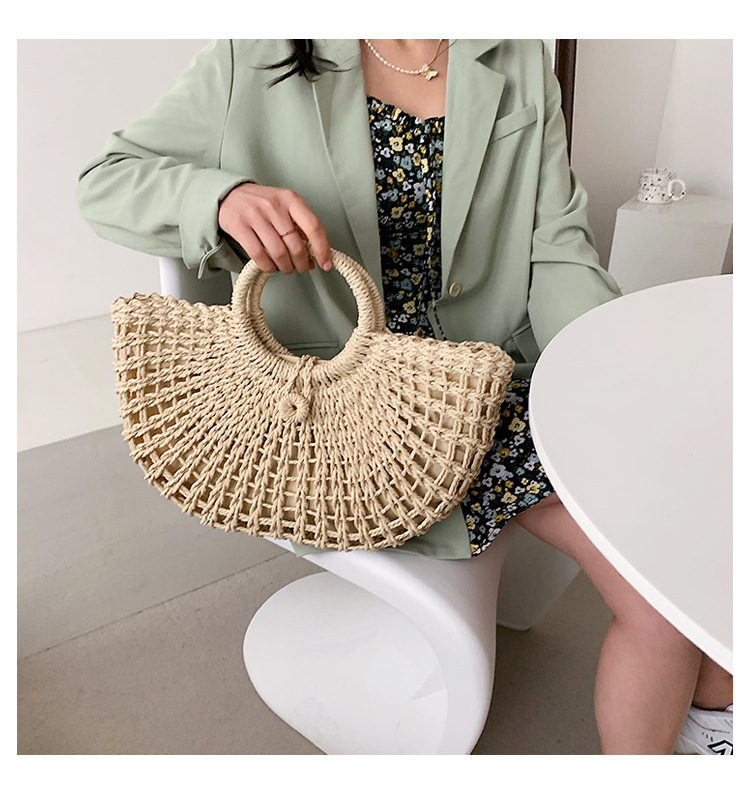 Simple Fashion Straw Woven Bag display picture 11