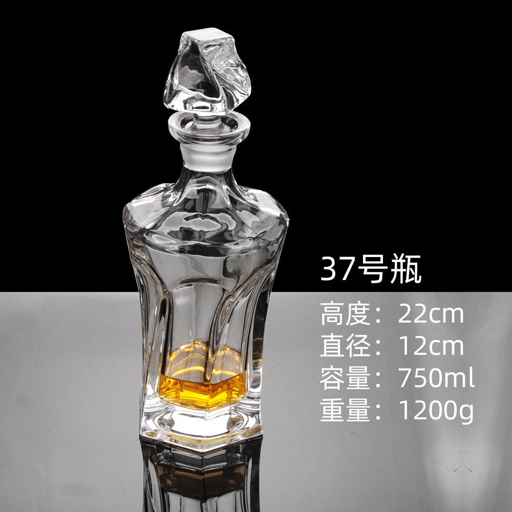 Botellas de vino de cristal transfronterizas directas de fábrica botellas de whisky europeas botellas de licores extranjeros botellas de vino blanco XO