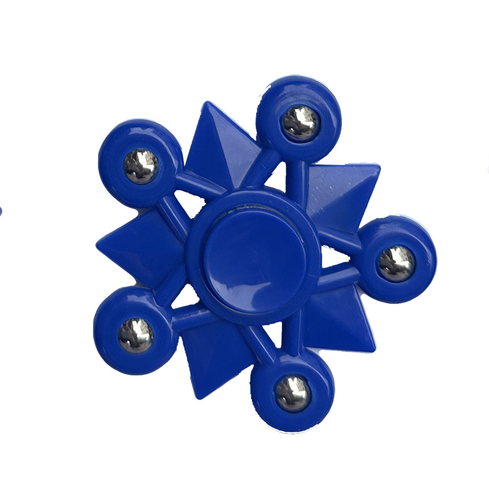 [Classic color five-bead style] Blue spiked five-pointed star