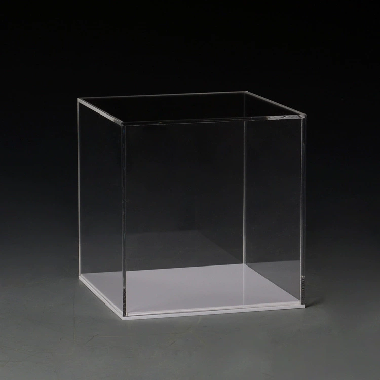 Прозрачная акриловая сборная витрина, стеклянный пылезащитный чехол, витрина, влагонепроницаемая герметичная коробка