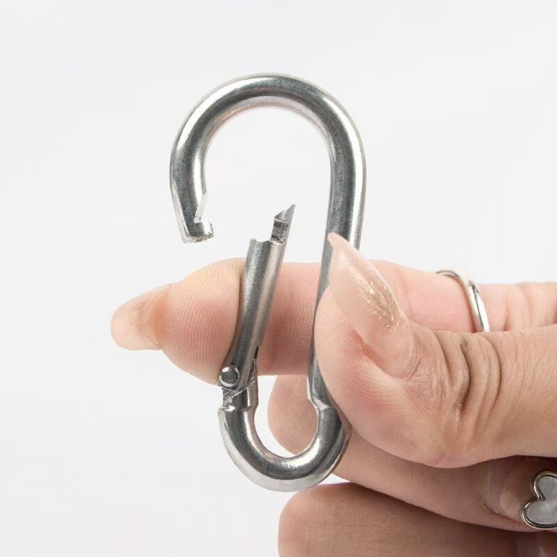 安全挂遮养殖扣铁弹簧篷布挂钩特价工地卡扣防坠网保险镀锌遮阳网