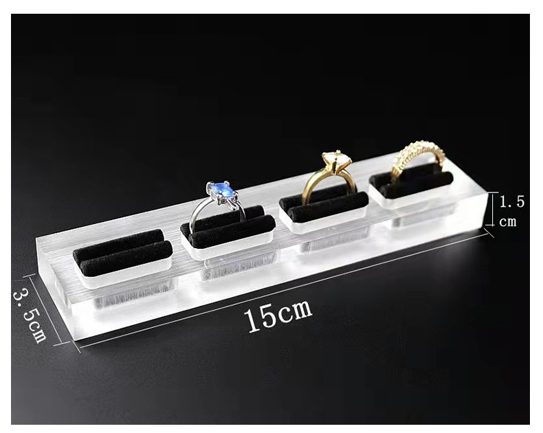 90g Weight Jewelry Rack Classification 1 Piece Quantity 1 Piece Arylic Simple Style Transparent Jewelry Rack
