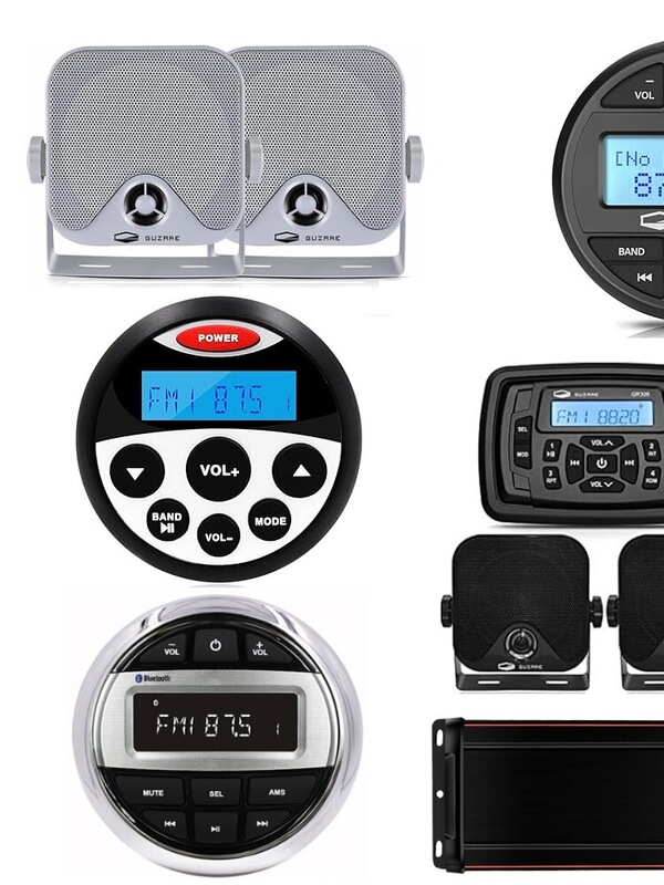 Rv Yacht Bluetooth Fm Marine Motorboat USB Mp3 Control Audio Player