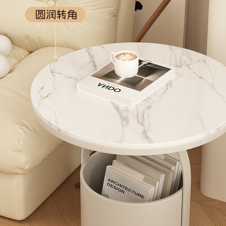 沙发边几简易迷你小茶几简约角几创意圆桌卧室床边桌创意收纳边几