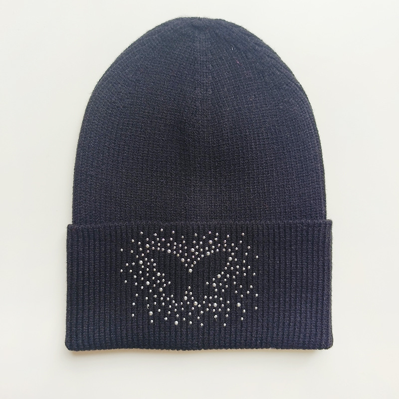 Shun Zun sombrero de punto de perforación en caliente que enreda sombrero de lana sombrero de Jersey para hombres y mujeres al aire libre a prueba de frío cálido sombrero frío invierno personalización