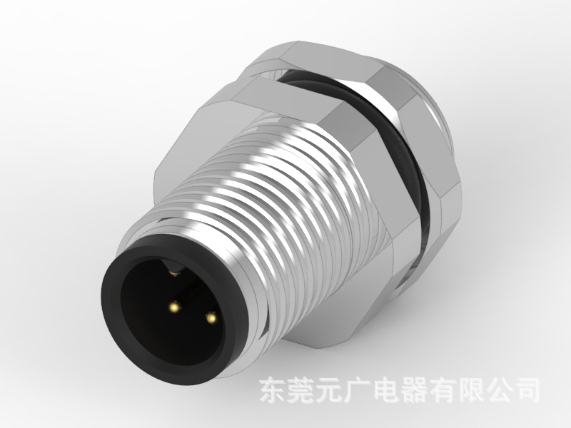 M5 2/3/4P 公头 前锁面板式