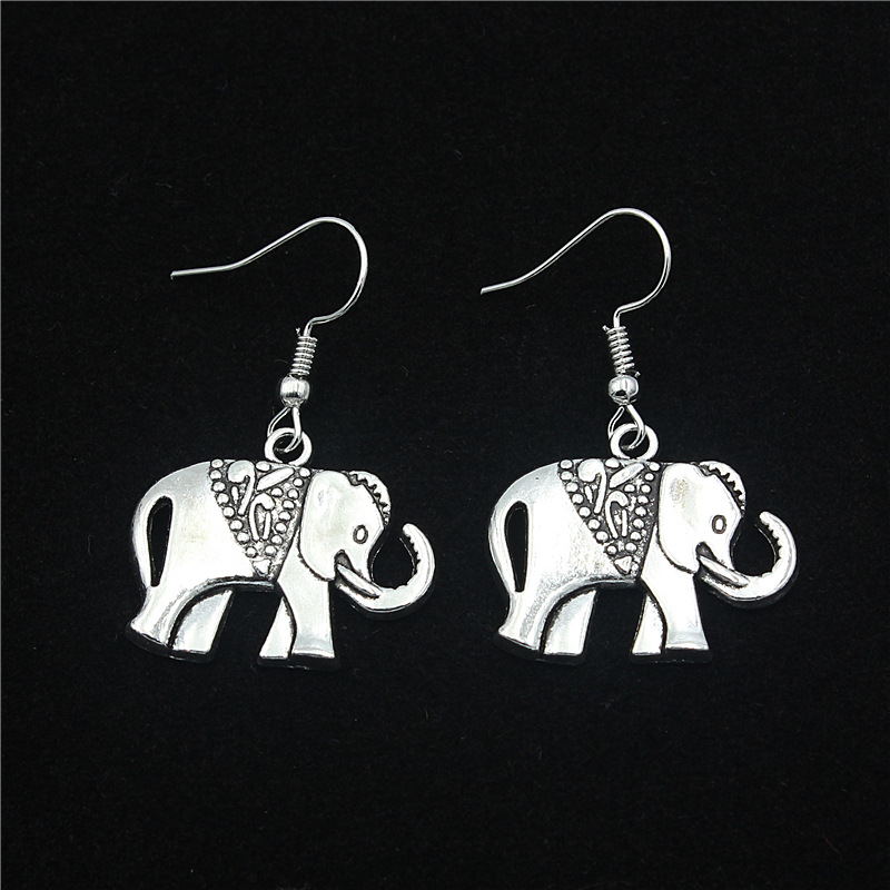 Jewelry Set Classification Hip-Hop Retro Elephant Alloy Wax Line Plating Women's Jewelry Set